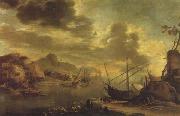 Salvator Rosa The Gulf of Salerno oil painting on canvas